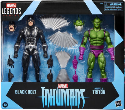 Hasbro inhumans marvel legends action figure 2-pack black bolt marvel's triton 15 cm action figuur