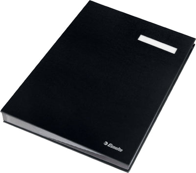 Esselte vloeiboek karton - met 20 scheidingbladen - zwart