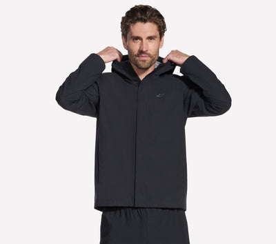 Skechers premier rain jacket heren jas - zwart