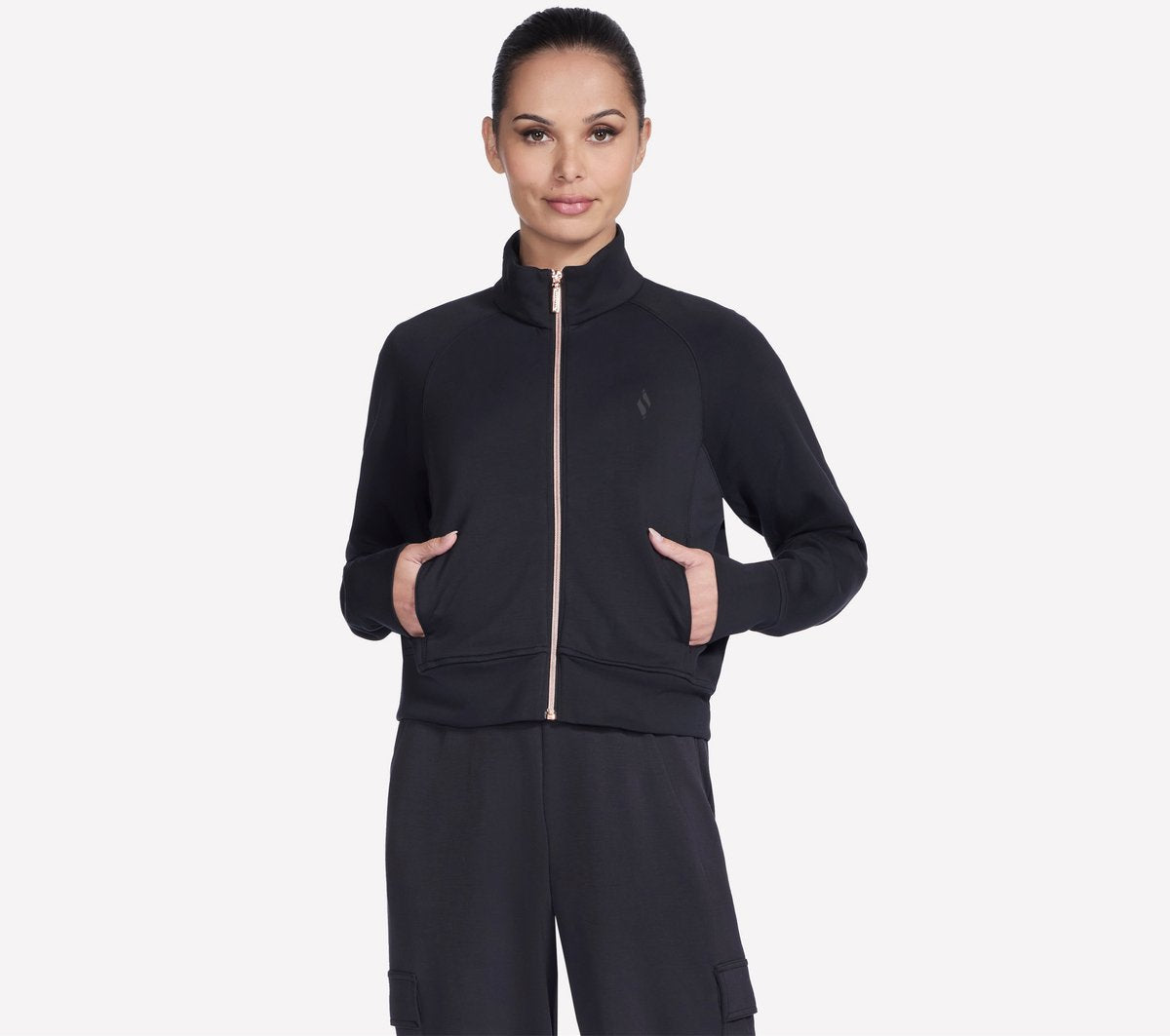 Skechers skechluxe elevate jacket dames jas - zwart