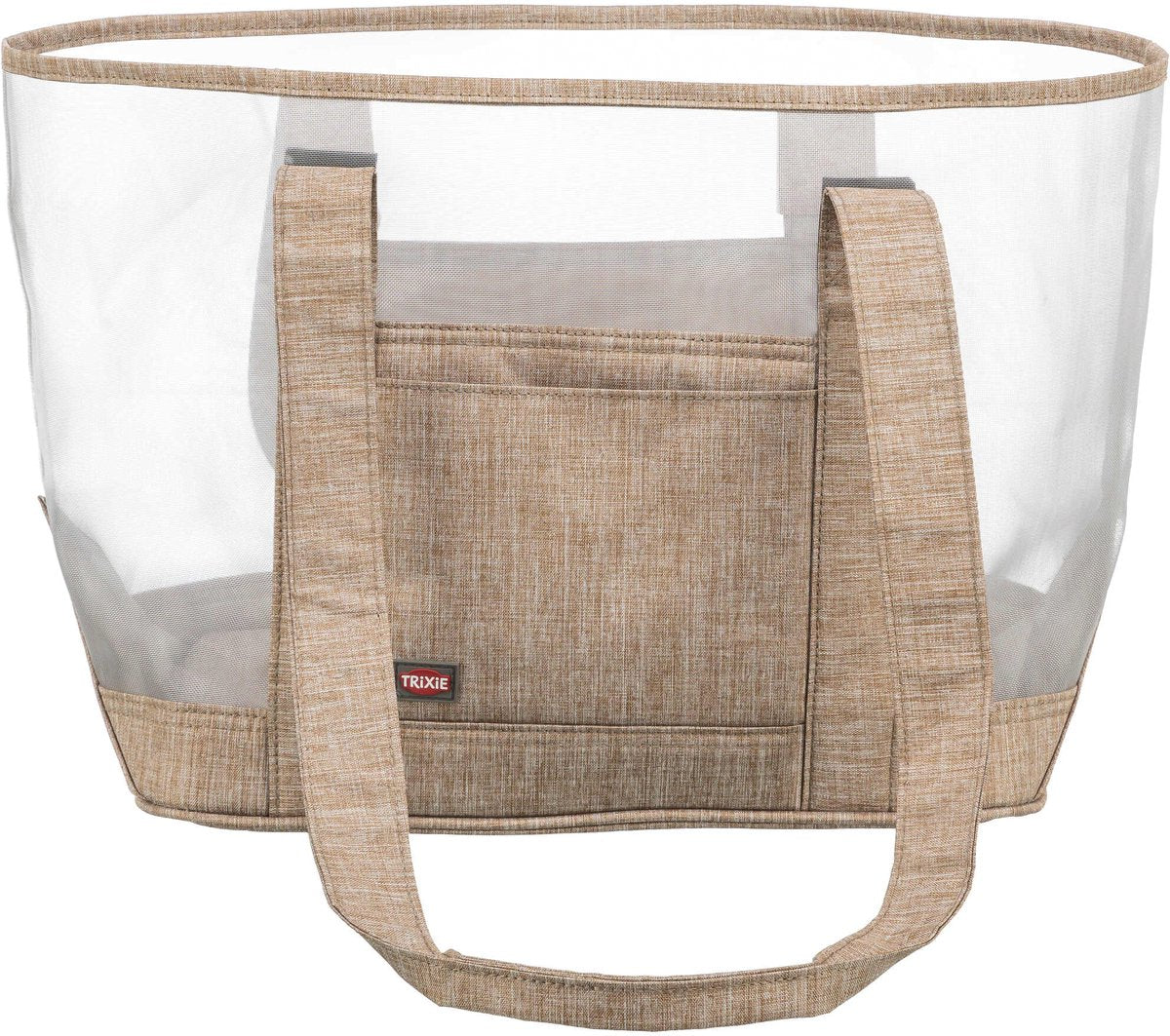 Trixie hondentas - transparant zand - mesh-materiaal, vormvast, 53x20x30 cm