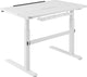 Deltaco delo-0100 elektrisch verstelbaar bureau - led paneel - kantelbaar - wit
