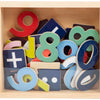 Small foot - houten magnetische cijfers kleur. 37dlg.