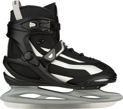 Nijdam ijshockeyschaats - power play - semi-softboot - maat 44 - zwart