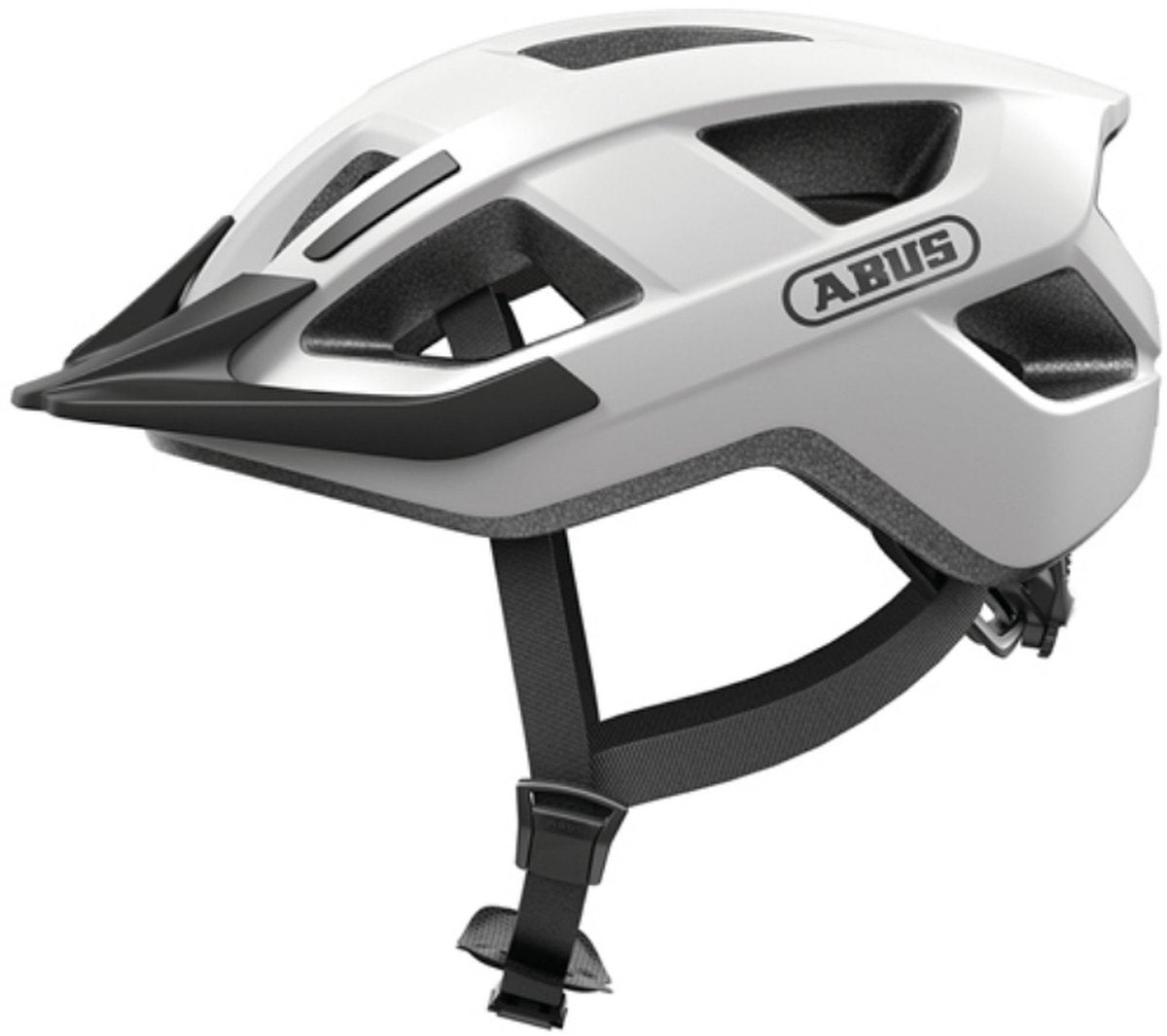 Abus fietshelm aduro 3.0 led polar white m - 52-58 cm - wit - geschikt voor gebruik op elektrische fietsen - stadsfietsen - 315 g