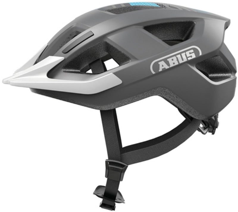 Abus stadsfietshelm aduro 3.0 led, racegrijs