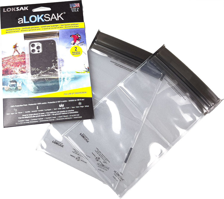 Loksak a - waterdichte hoezen - 12,1 x 20,3 cm - 2 st. - transparant