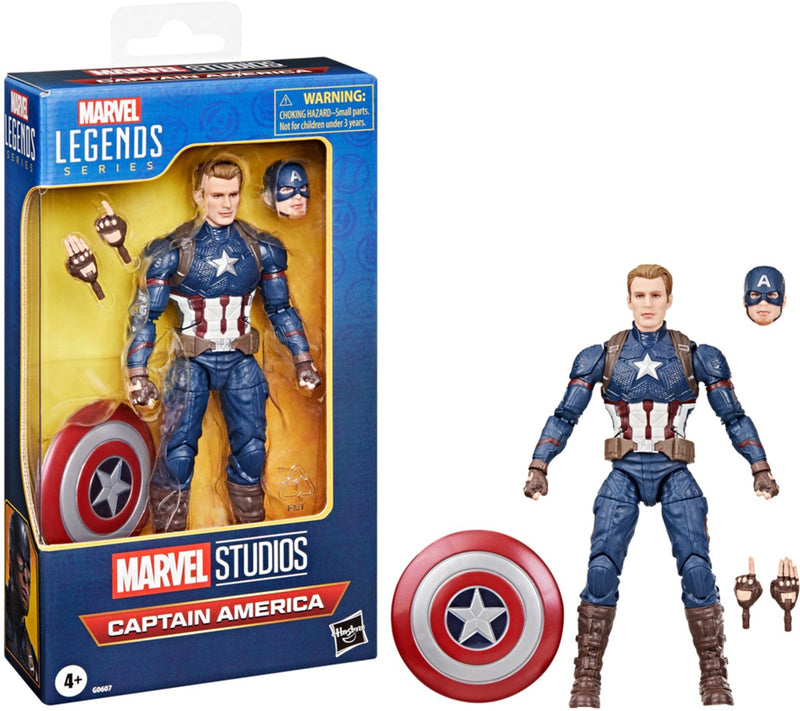 Hasbro marvel legends - captain america - actiefiguur 15cm