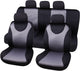 Carpoint stoelhoesset london 9-delig zwart grijs