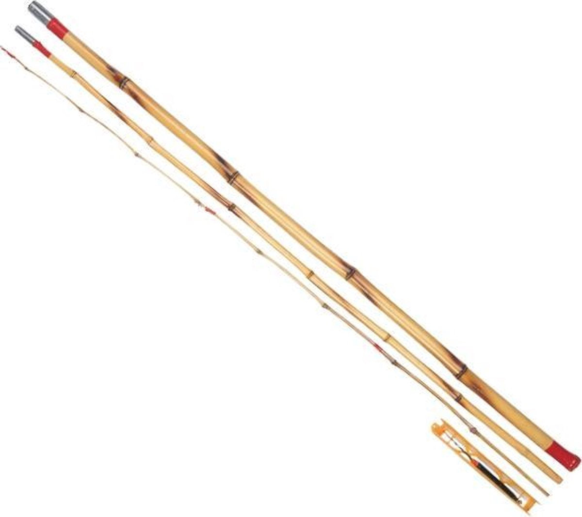 Albatros bamboe set - vaste hengel + tuig - 3 meter
