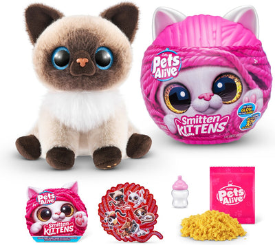 Zuru pets alive smitten kittens interactieve pluche knuffel