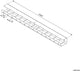 Roline kabelgoot, voor montage onder bureau (2 stuks), wit