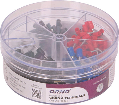 Orno geïsoleerde adereind-hulzen - assortimentsdoos - 400 stuks