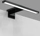 B.k.licht - led spiegellamp - zwart - badkamerlamp - spiegelverlichting - l:30cm - ip44 - 4.000k - 780 lumen - 5w led