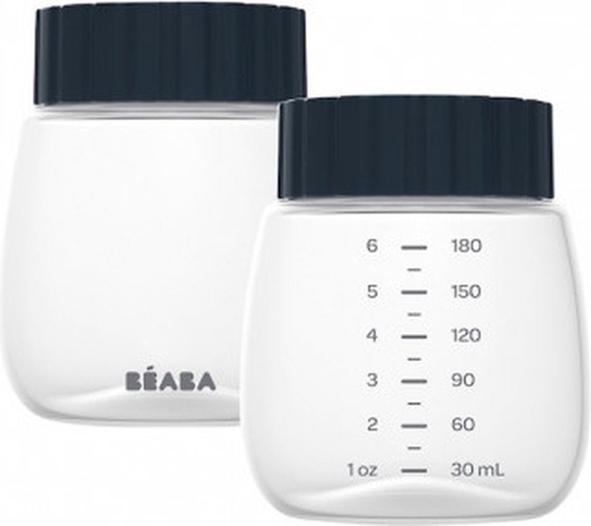 Béaba melkflesjes voor borstkolf - set van 2 x 180 ml om moedermelk te bewaren en in te vriezen - past op de elektrische kolven simple en double - luchtdichte doppen en duidelijke maatverdeling - vaatwasbestendig - bpa-vrij
