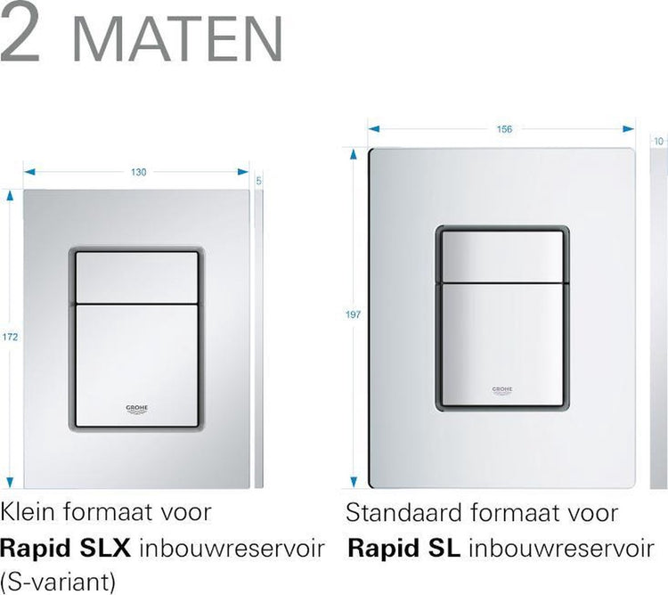 Grohe skate cosmopolitan bedieningsplaat - dual - kunststof - cool sunrise brushed (mat goud)
