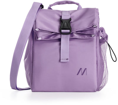 Muitomas koeltas 15 liter - thermische isolatie - eén centraal compartiment - zijvak voor fles - verstelbare schouderriem - violet