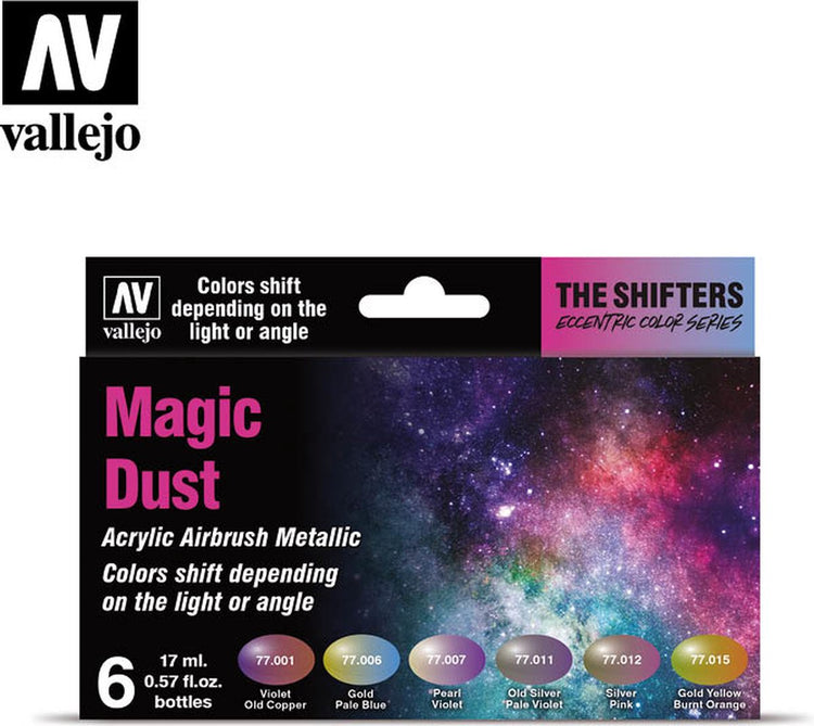 Vallejo val 77090 - the shifters set magic dust - 6 x 17 ml (speciale kleuren)