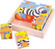 Bigjigs houten blokpuzzel safari