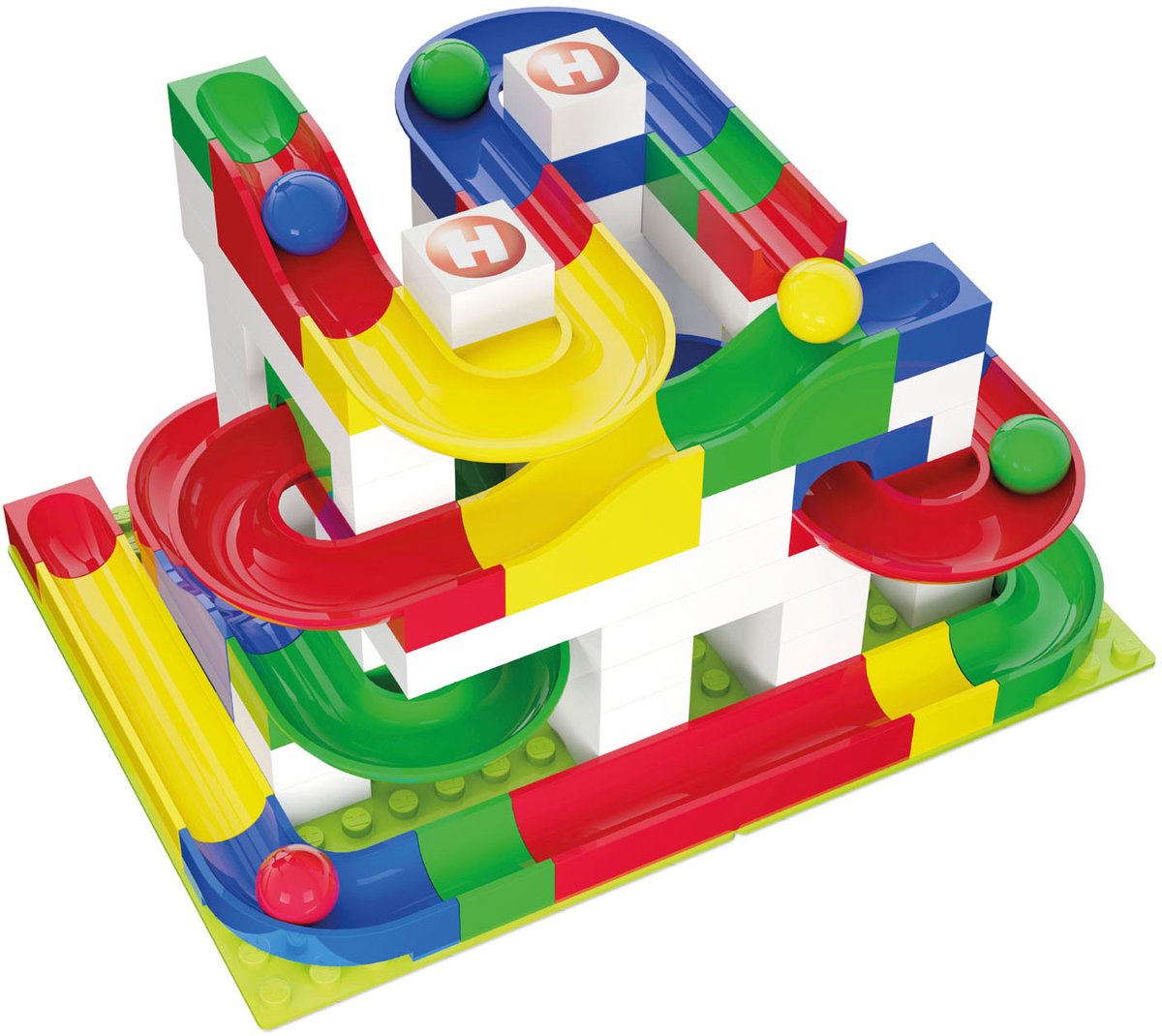 Hubelino knikkerbaan basisset - 123dlg.