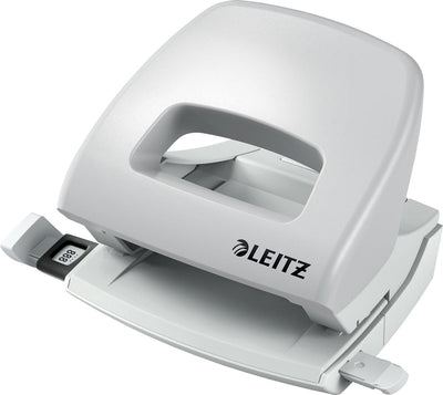 Leitz nexxt mini perforator - perforeert tot 16 vel - voor mappen en ringbanden - ideaal voor thuiskantoor thuiswerkplek - wit