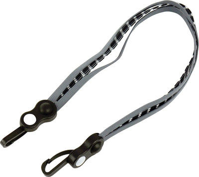 Dresco bagagebinder met haken - zwart grijs - 60 cm