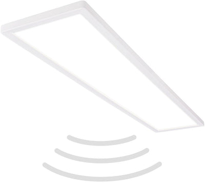 B.k.licht move - led plafondlamp - badkamerverlichting - ip44 - plafonniere met bewegingsmelderg - 98 x 20 x 3 cm - wit