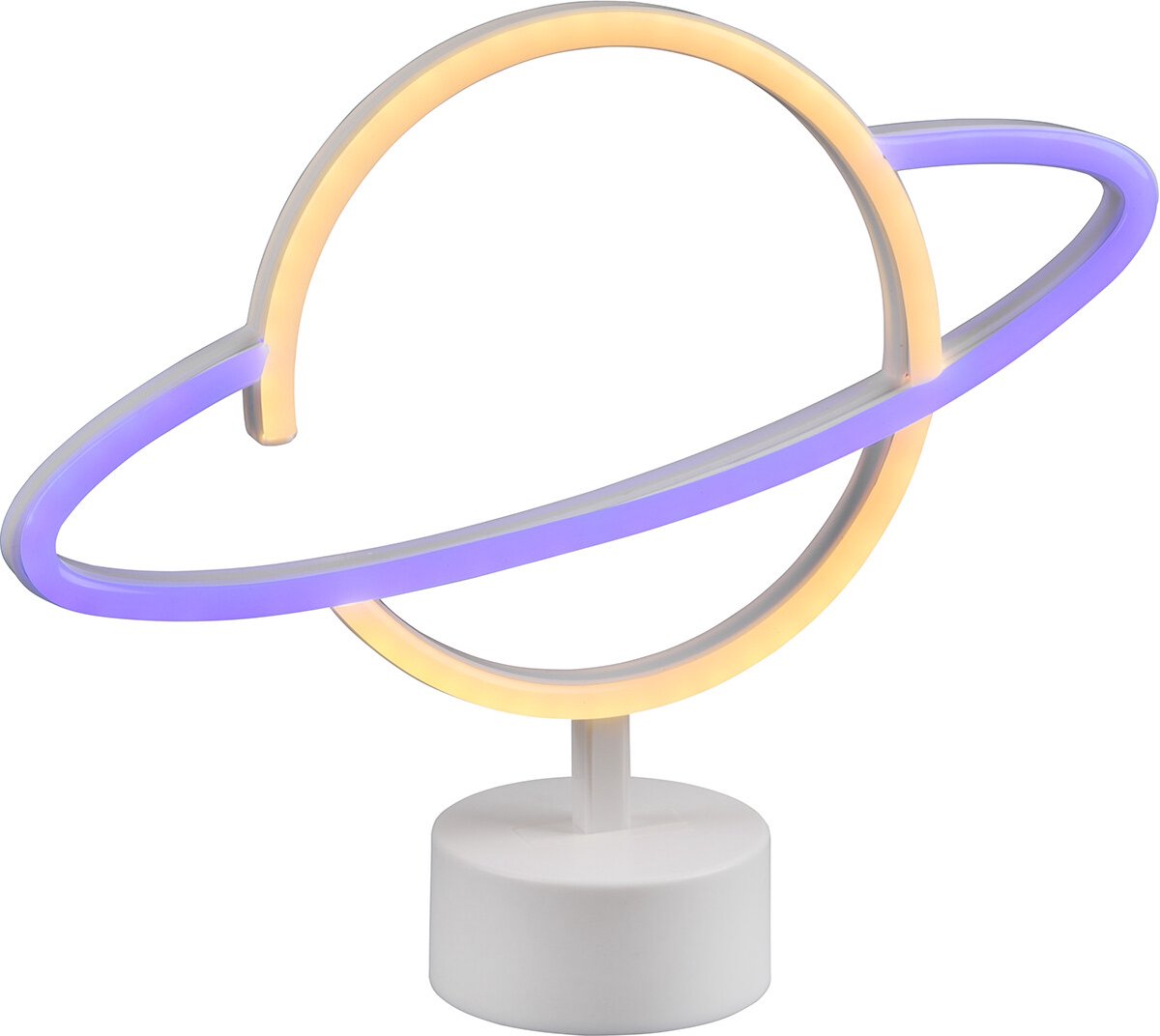 Rl live your light reality planet - tafellamp - wit - incl. 1x smd 1,6 w - usb-aansluiting - niet geschikt voor externe dimmer - geschikt voor accuvoeding