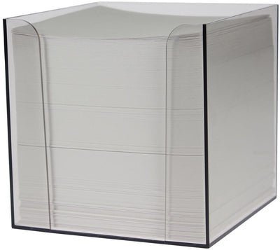 Merkloos sans marque memokubus 9,5x9,5x9,5cm wit