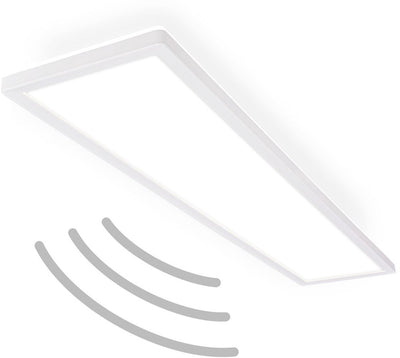 B.k.licht move - led plafondlamp - badkamerverlichting - ip44 - plafonniere met bewegingsmelderg - 98 x 20 x 3 cm - wit