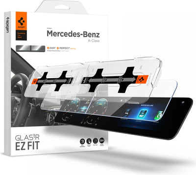 Spigen glass mercedes a-class 2020 2021 met montage frame ez fit - agl03631