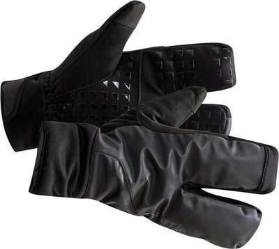 Craft fietshandschoenen winter unisex zwart siberian 2.0 split finger glove black-xl