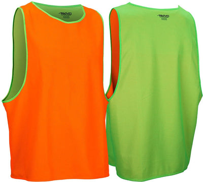 Avento trainingshesje dubbelzijdig - senior - fluorgroen fluororanje one size