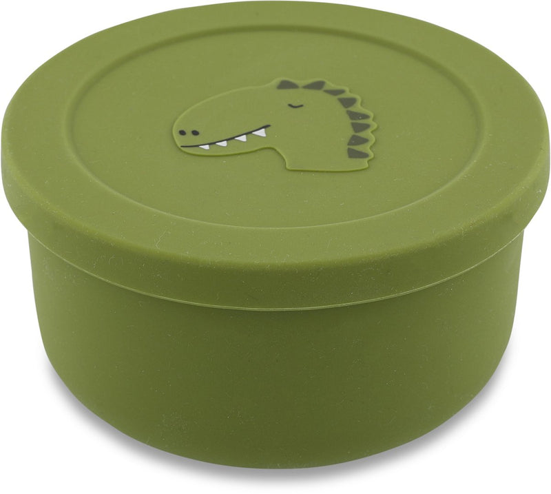 Trixie snackbox kinderen - mr. dino - snackdoosje van siliconen - fruitboxje school - geschikt voor de vaatwasser