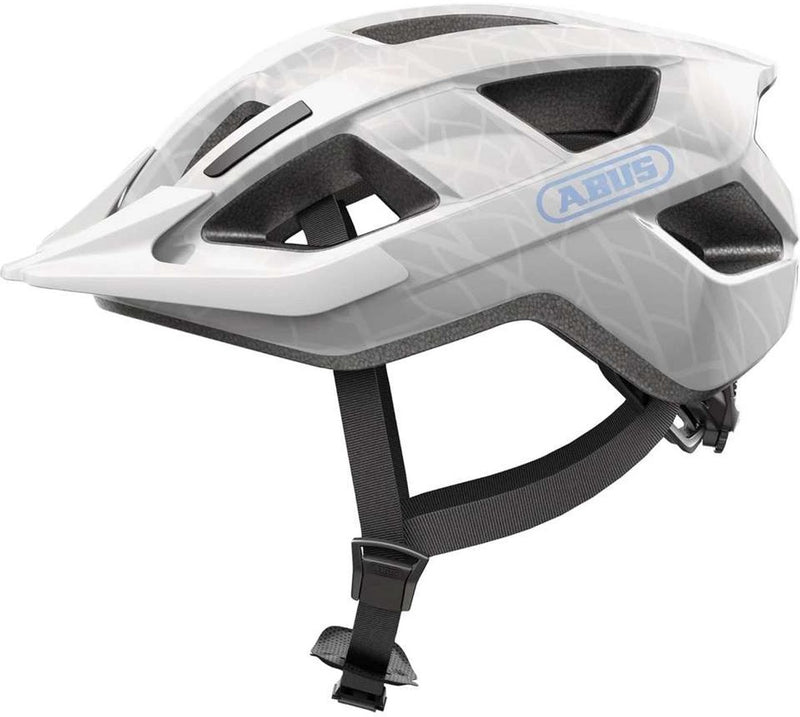 Abus fietshelm aduro 3.0 led white art m - 52-58 cm - wit - geschikt voor gebruik op elektrische fietsen - stadsfietsen - 315 g m