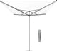Brabantia topspinner droogmolen - 40 m - met metalen grondanker - metallic grey