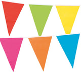 Boland gekleurde vlaggenlijn, 10mtr. feest versiering - afbeelding 1