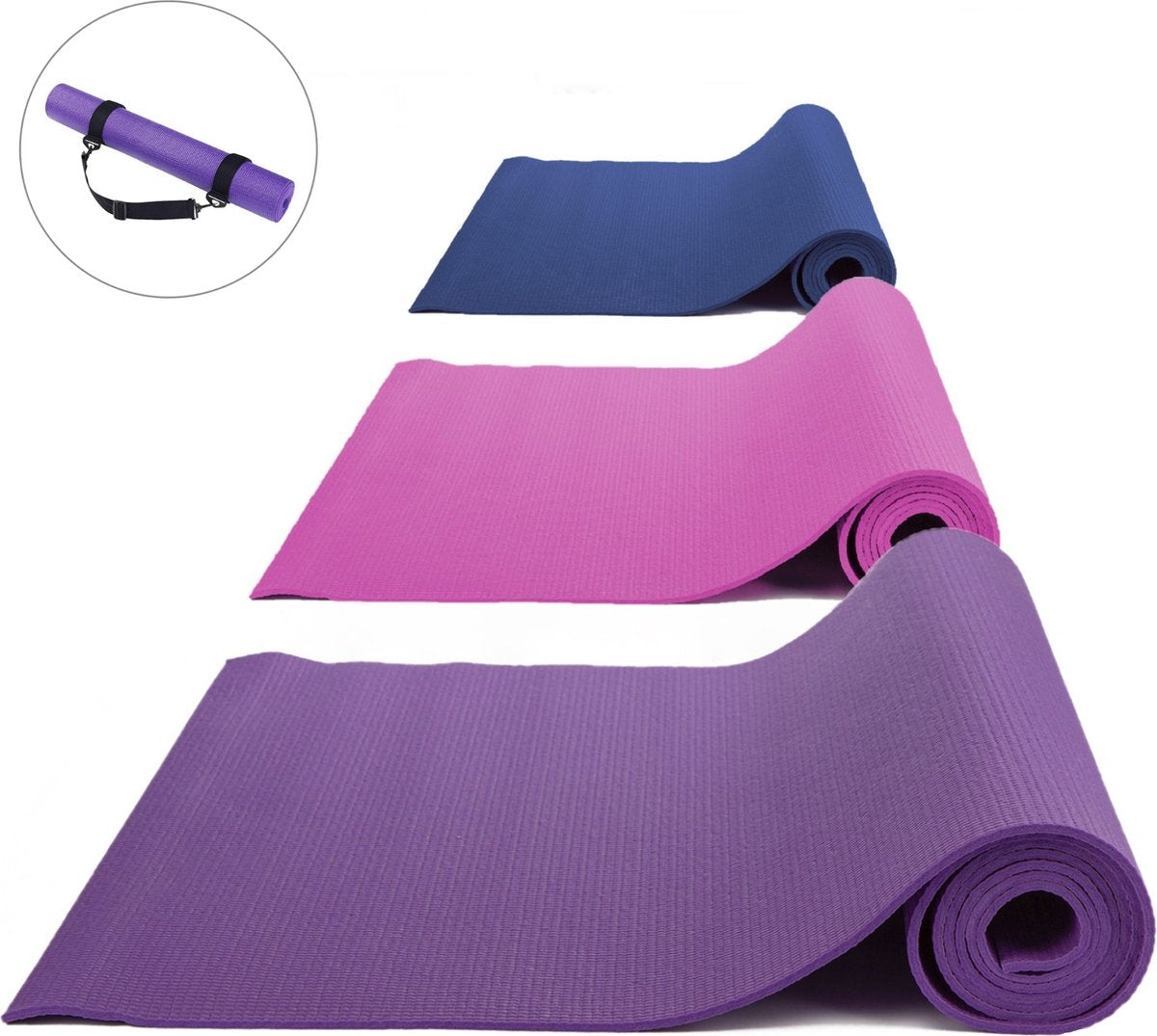 Rucanor yogamat 185 x 61 cm 3,5 mm lila