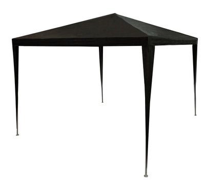 Lifetime garden partytent 3 x 3m - paviljoen en feesttent voor tuin of terras - party tent incl. haringen en scheerlijnen - nokhoogte 2.5m - kunststof - antraciet