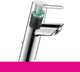 Hansgrohe talis ss wastafelkraan 80 met waste chroom