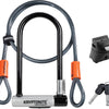 Kryptonite kryptolok standard mini-7 beugelslot met kabel – fiets – art-2 slot – beugelslot (elektrische) fiets – 17,8x8,2 cm - kabel 120 cm lang – oranje zwart