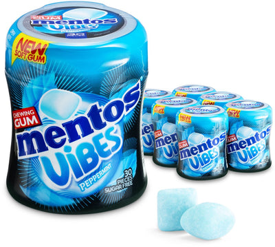 Mentos gum vibes peppermint (6x 30 stuks)