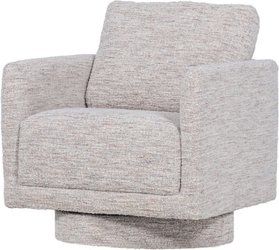 Woood oska draaifauteuil - melange stof - naturel - 64x78x79