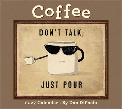 Coffee 2027 deluxe wall calendar