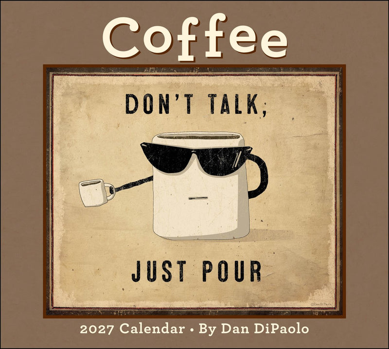 Coffee 2027 deluxe wall calendar