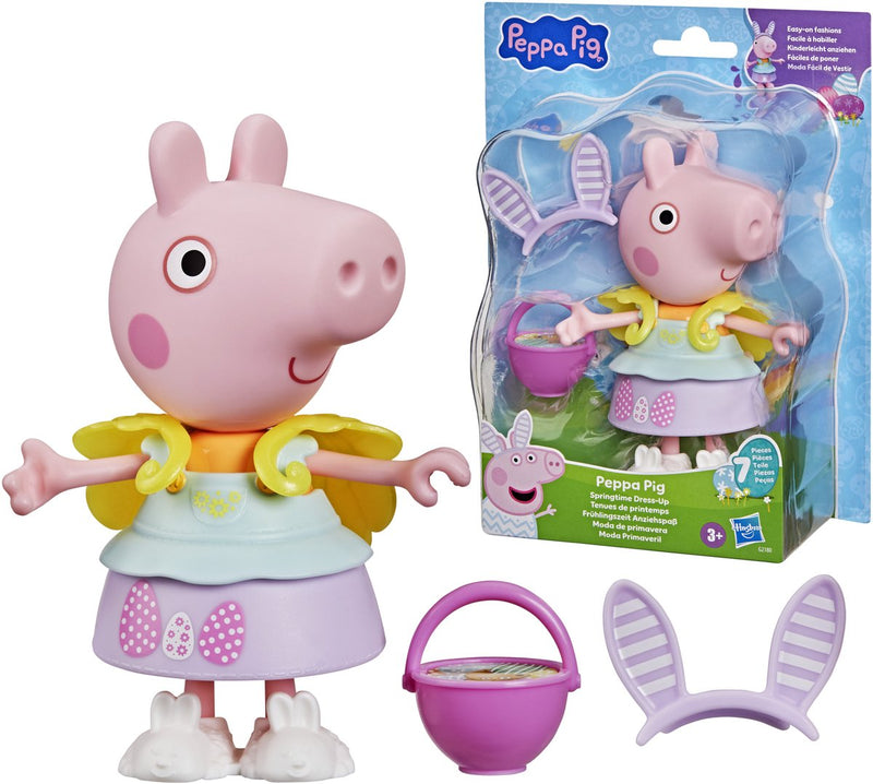 Hasbro peppa pig lente speelfiguur aankleden - peppa verkleedset.