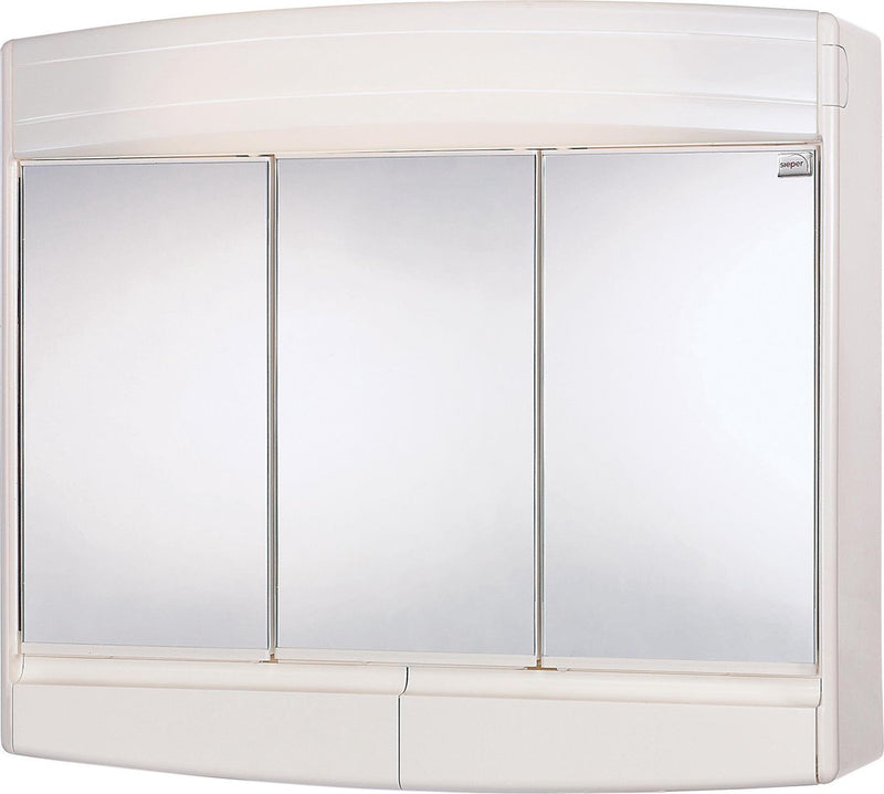 Differnz topas-eco spiegelkast- 3-deurs - met verlichting