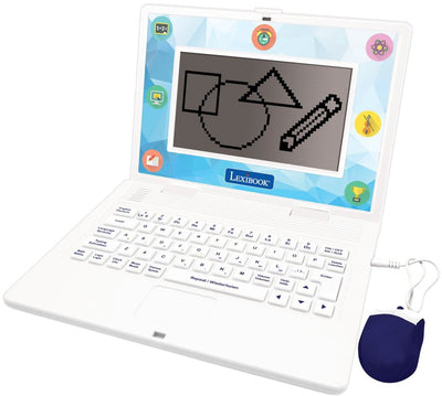 Lexibook tweetalige educatieve laptop met 170 activiteiten (85 per taal), scherm van 6.7” in het duits en engels