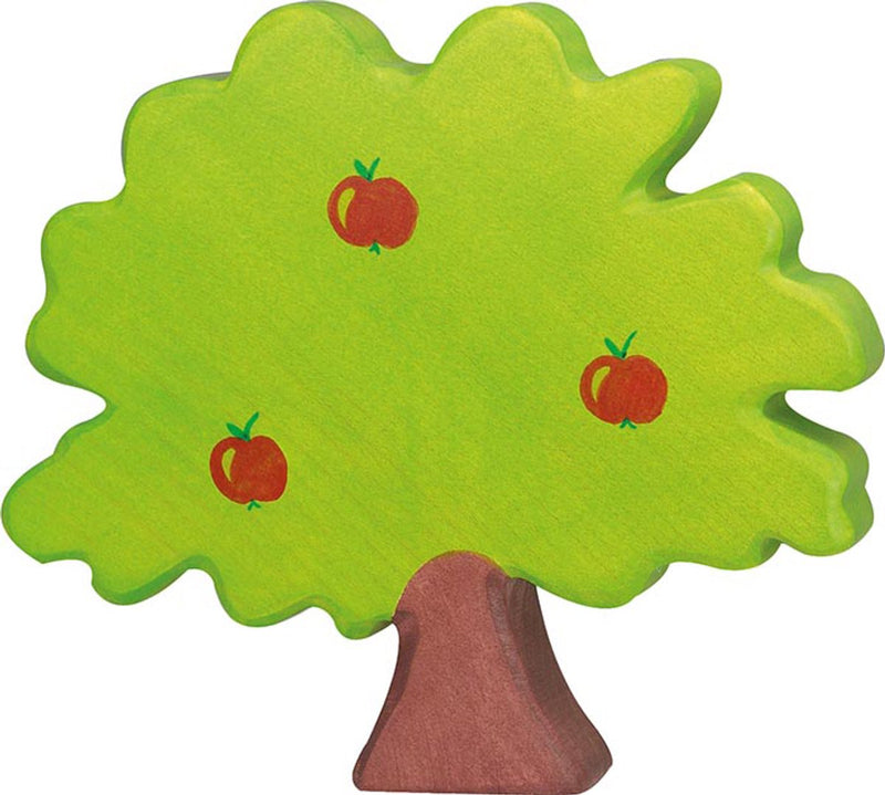 Holztiger bos - appelboom - 19x2x17cm - houten figuur - handgemaakt