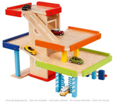 Goki houten parkeergarage, 6dlg. - afbeelding 1